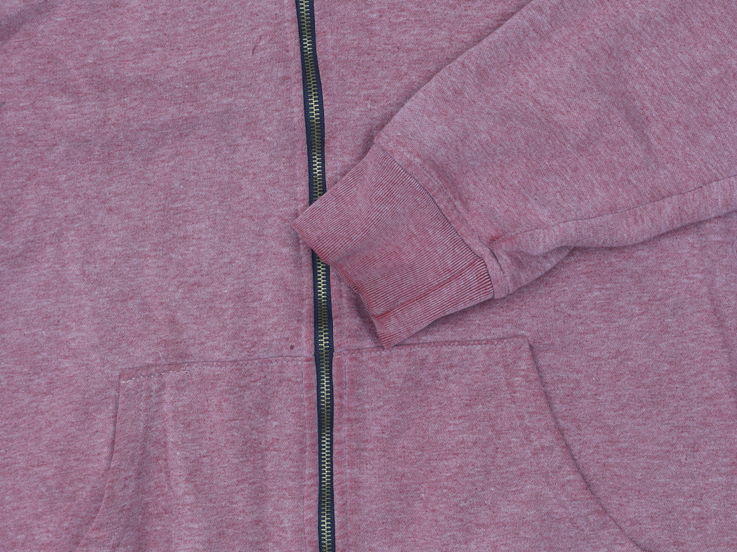 Label J Men's Red Full Zip XL Hoodie with Hood