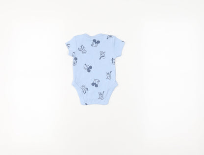 Disney Blue Unisex Newborn Mickey Babygrow Bodysuit