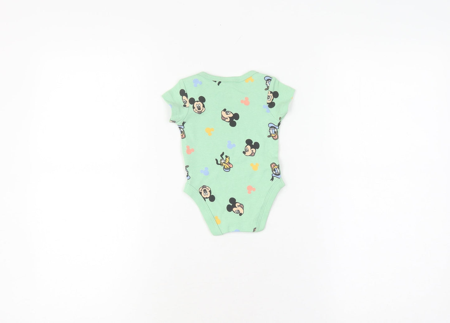 Disney Baby Green Babygrow Newborn Unisex Short Sleeve