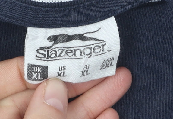 Slazenger Men's XL Blue Crew Neck T-Shirt