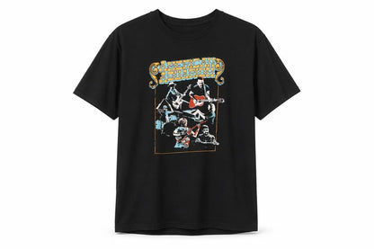 Bella + Canvas Men's Black Music Graphic T-Shirt Size L
