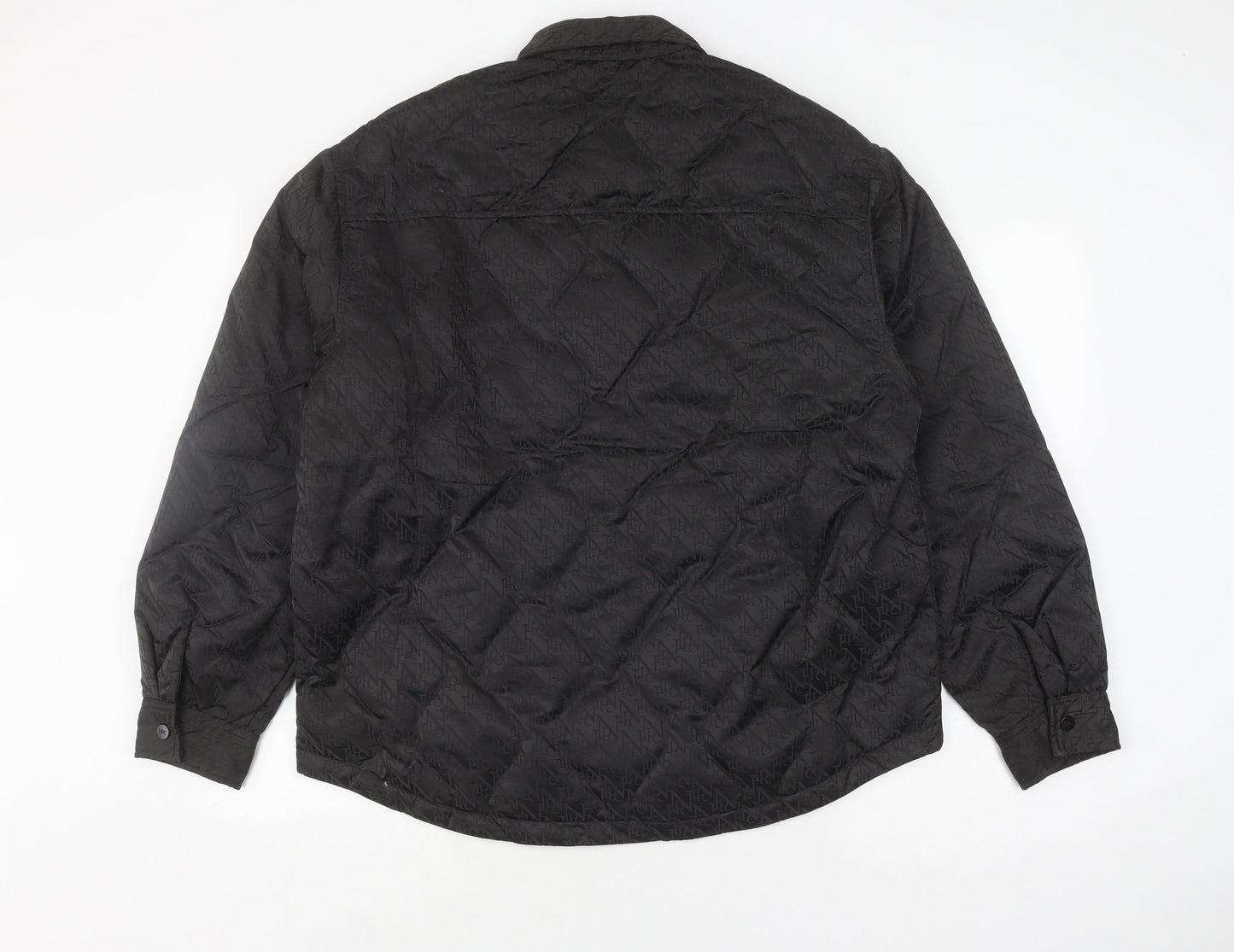Mens UK Size L NPC Black Quilted Coat