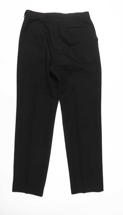 Marks and Spencer Men's Black Dress Trousers, Size 32