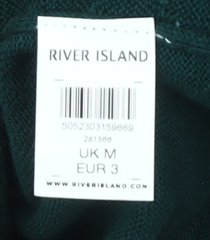 River Island Men's Green Pullover Jumper M