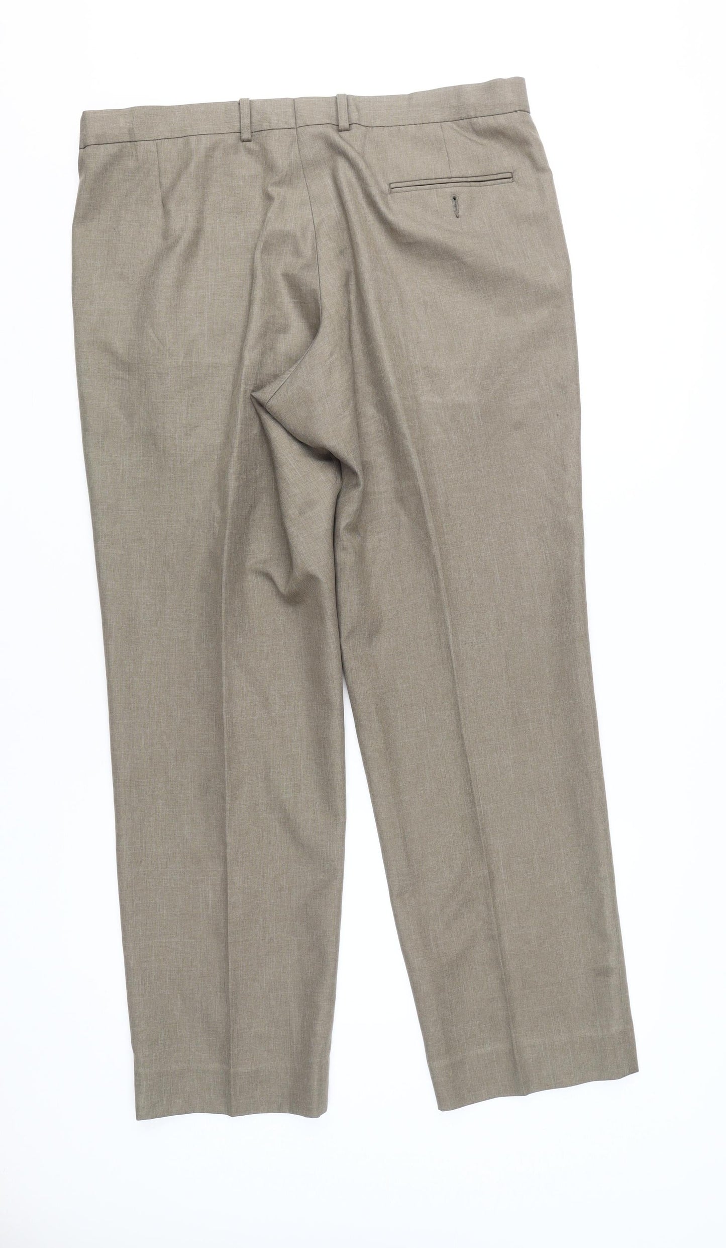 Marks and Spencer Men's Beige Trousers L Classic