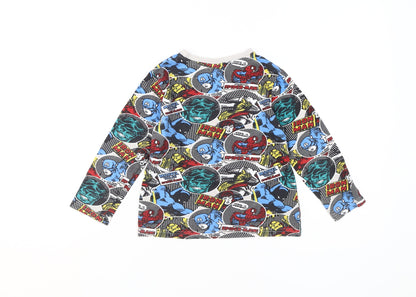 Marvel Comics Boys Multicoloured 5-6Y Graphic Print T-Shirt