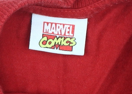 Marvel Comics Boys Red Iron Man Long Sleeve T-Shirt 5-6 Years