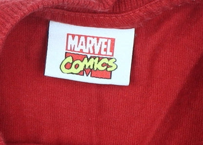 Marvel Comics Boys Red Iron Man Long Sleeve T-Shirt 5-6 Years