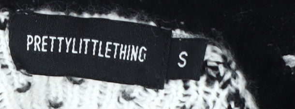 Womens UK Size S PRETTYLITTLETHING Black Pullover Jumper