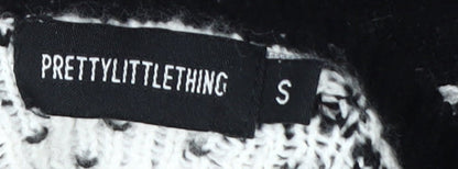 Womens UK Size S PRETTYLITTLETHING Black Pullover Jumper