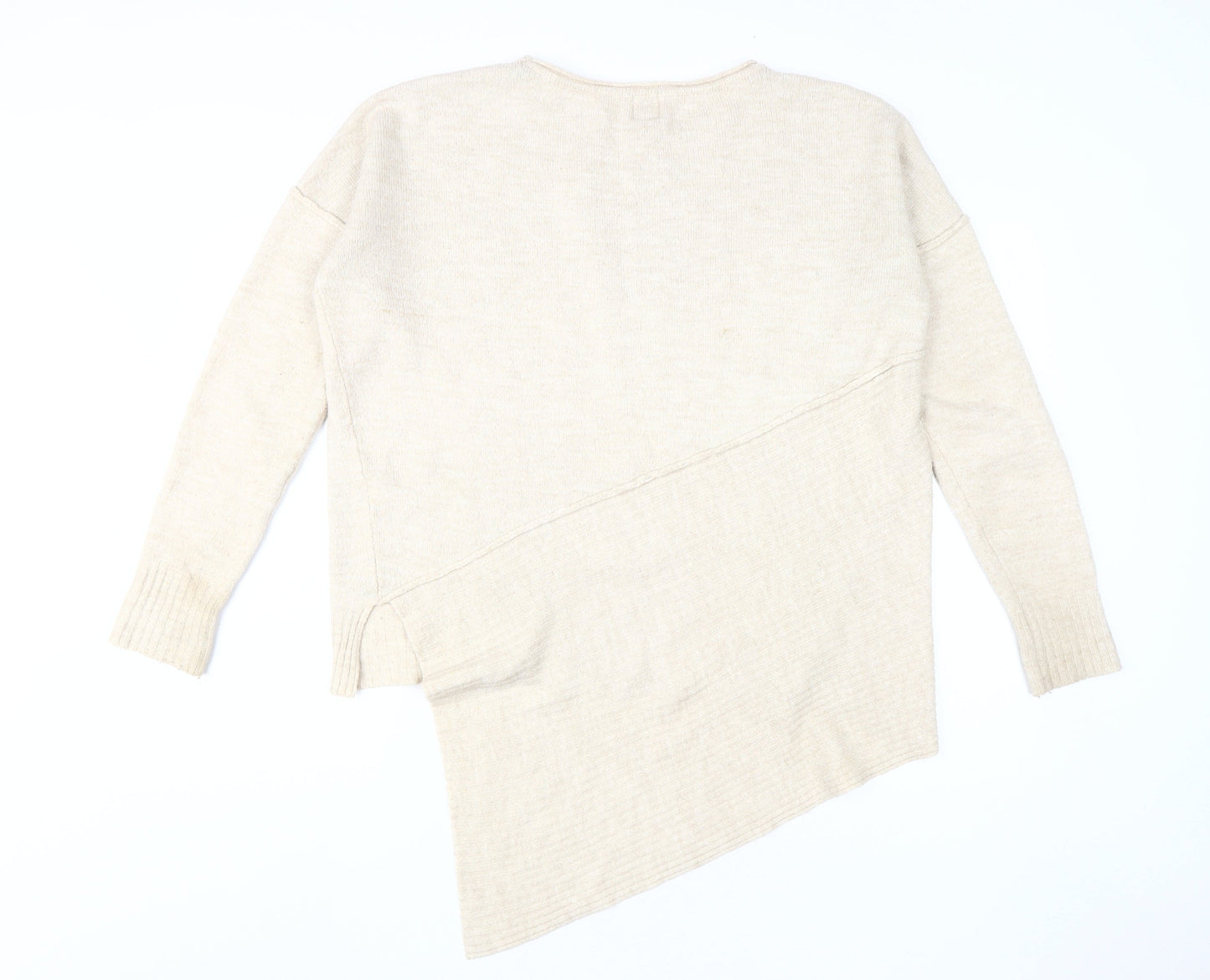 Womens UK Size M River Island Beige Pullover Jumper