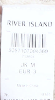 Womens UK Size M River Island Beige Pullover Jumper
