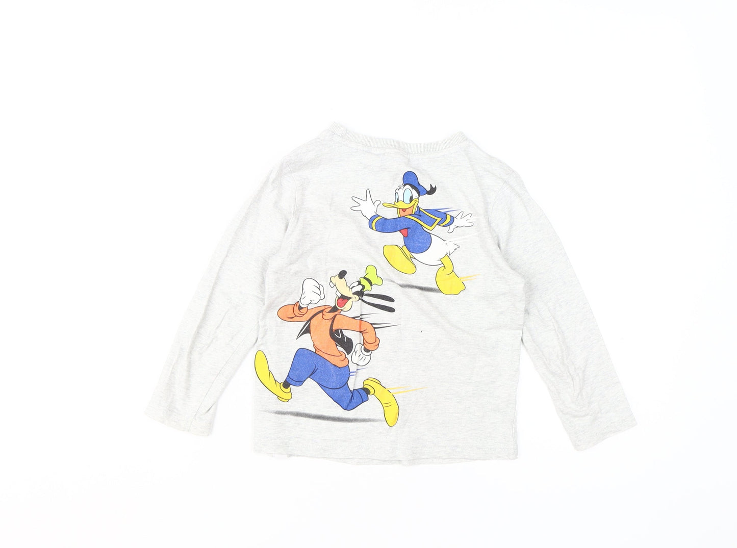 Disney Boys Grey Mickey & Friends Long Sleeve T-Shirt 5-6 Years