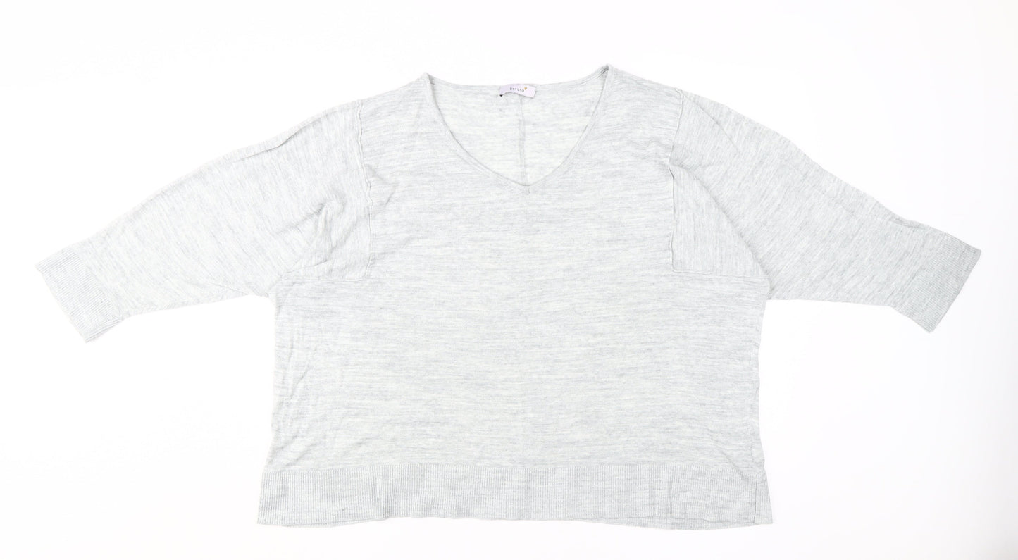 Womens UK Size 22 Marks and Spencer Grey  Jumper