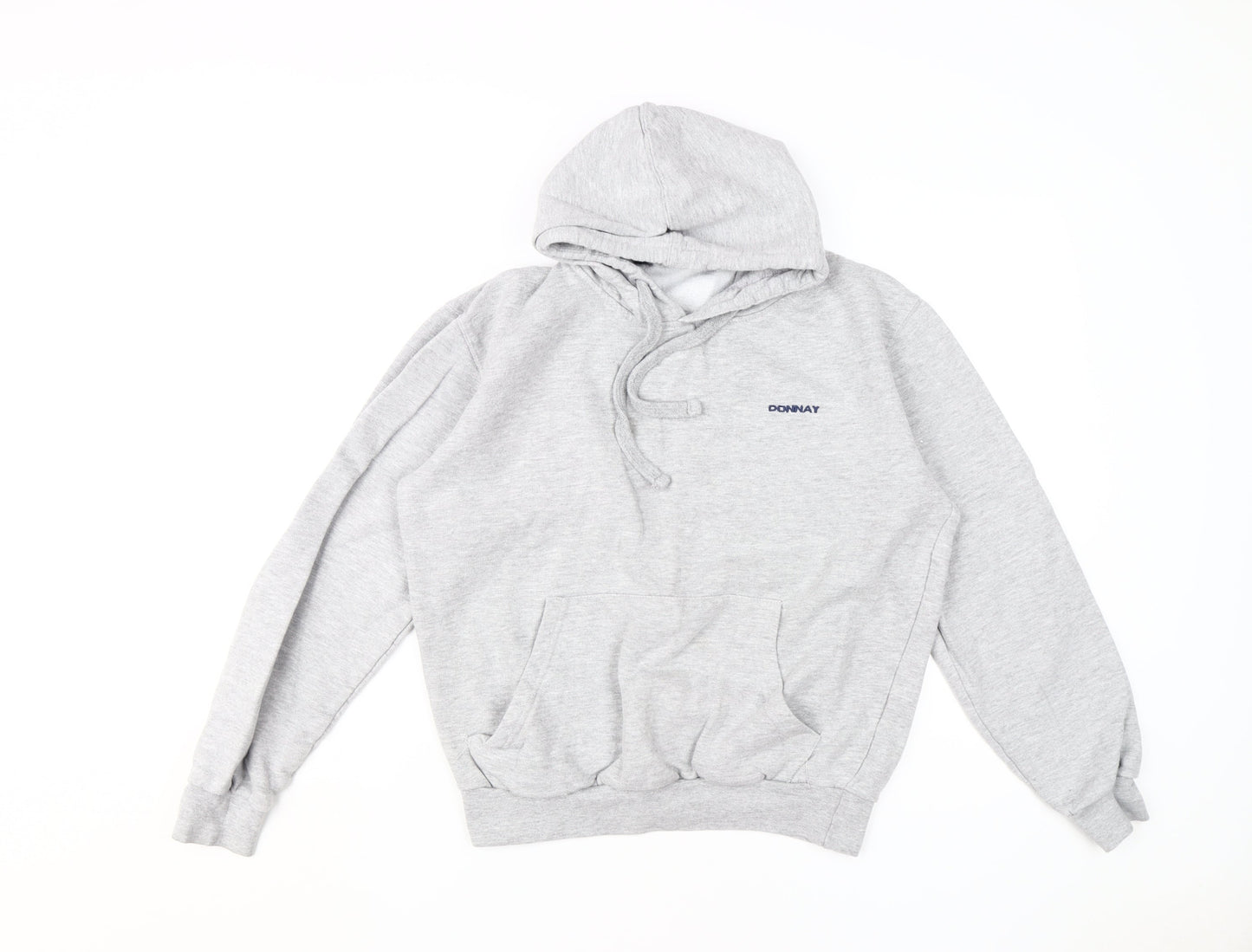 Mens UK Size M Donnay Grey Pullover Hoodie