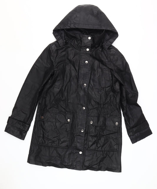 Mens UK Size S Four Seasons London Black Rain Coat