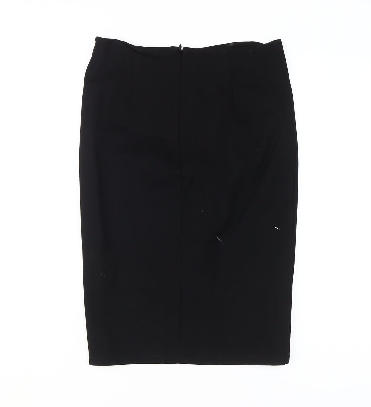 Mango Women's Black Pencil Skirt, Size S, Knee Length