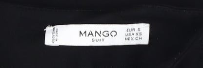 Mango Women's Black Pencil Skirt, Size S, Knee Length