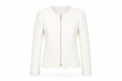 Ted Baker Women Ivory Slim Formal Jacket Size 6