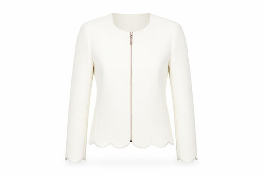 Ted Baker Women Ivory Slim Formal Jacket Size 6