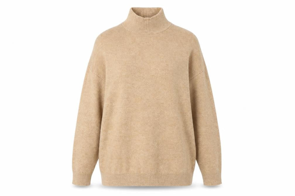 Womens UK Size XS Stradivarius Beige Pullover Jumper