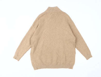 Womens UK Size XS Stradivarius Beige Pullover Jumper