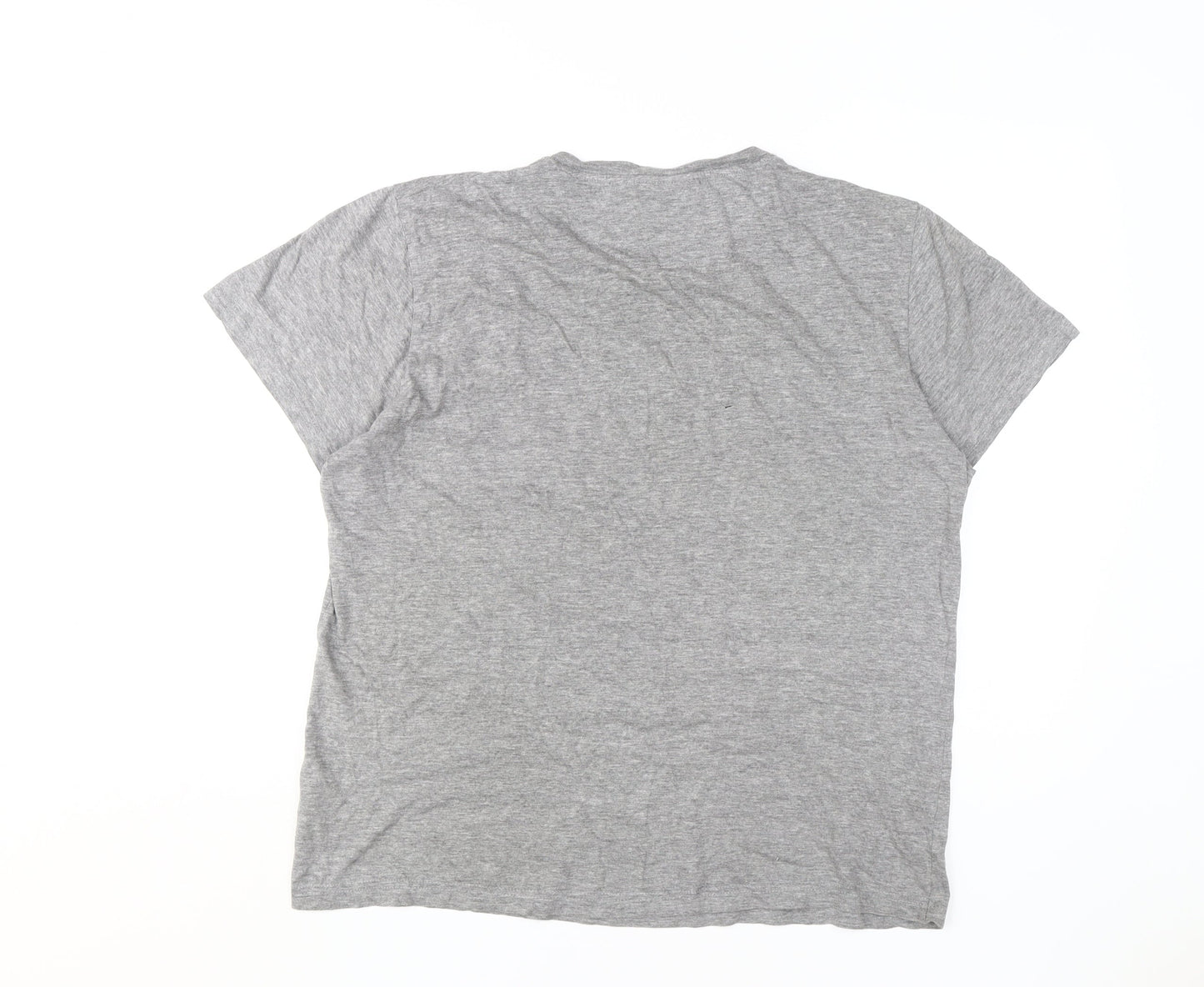 Pierre Cardin Men's Grey Crew Neck T-Shirt XL