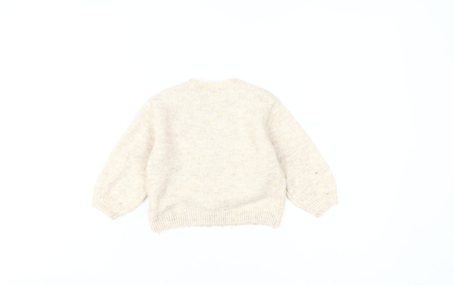 Zara Unisex Baby Beige Pullover Jumper 18-24 Months