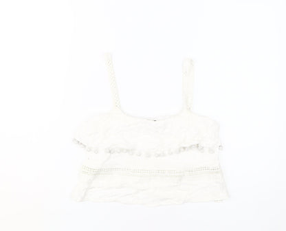 Womens UK Size S River Island White Camisole Tank