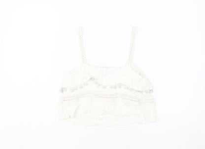 Womens UK Size S River Island White Camisole Tank