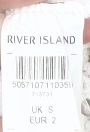 Womens UK Size S River Island White Camisole Tank