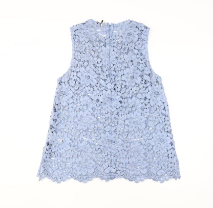Womens UK Size 14 Topshop Blue Camisole Blouse