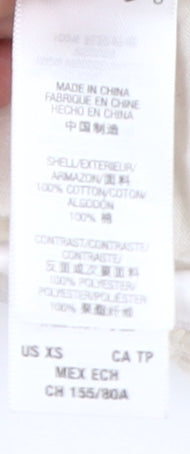 Juicy Couture Women's White XS Cotton Moto Jacket