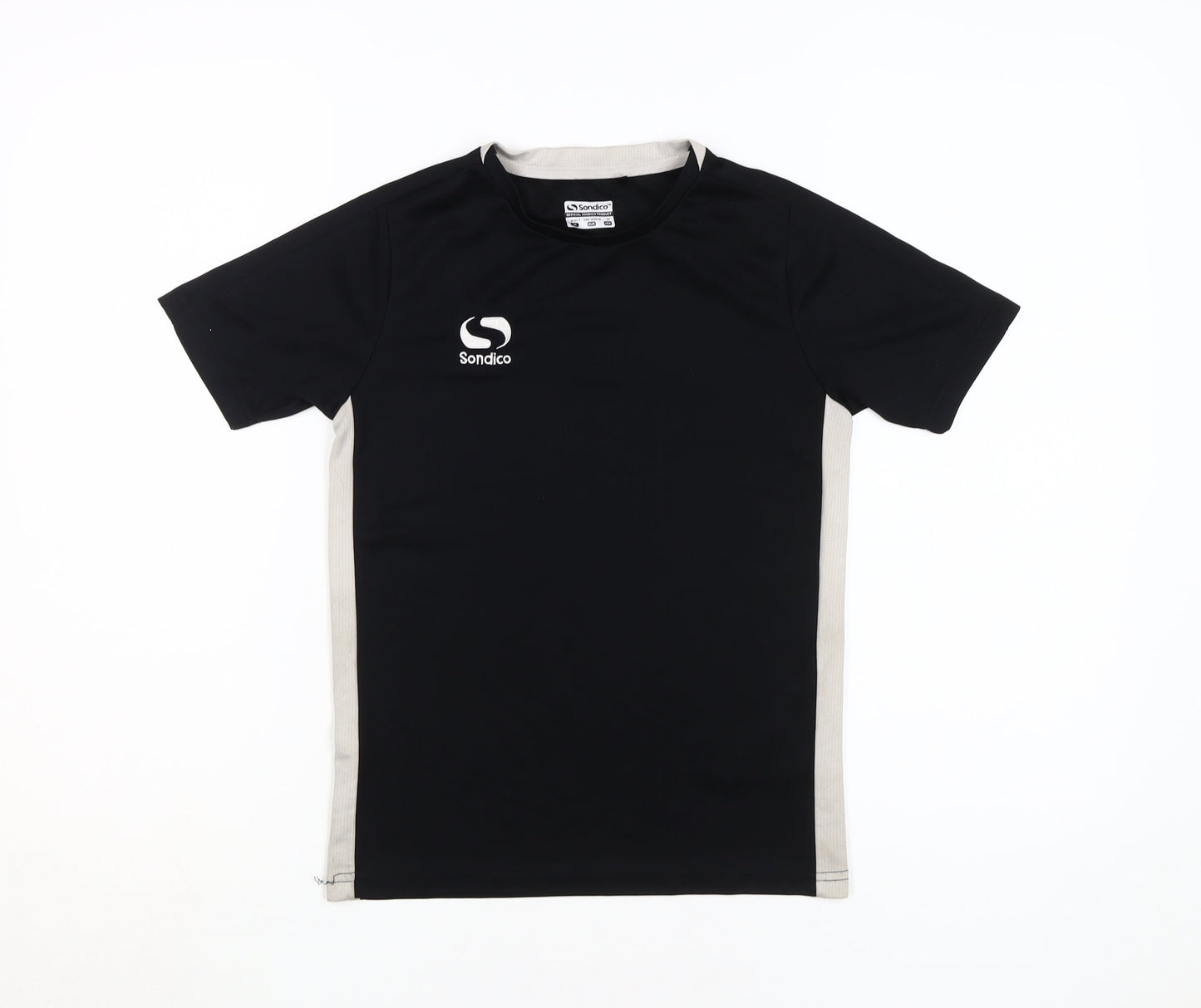 Sondico Boys Black Jersey T-Shirt 9-10 Years Football Style