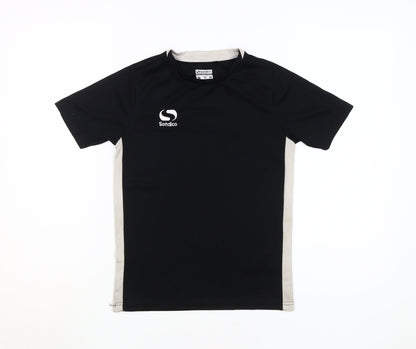 Sondico Boys Black Jersey T-Shirt 9-10 Years Football Style