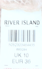 Womens UK Size 10 River Island Ivory Pullover Jumper