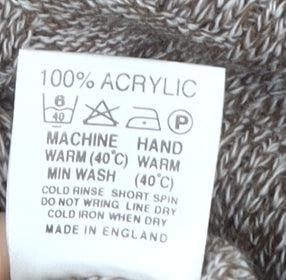 Bellisimo Men's Brown XL Full Zip Jumper Knitwear