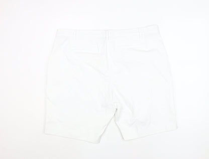 Marks and Spencer Women's White Chino Shorts Size 22