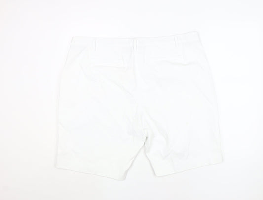 Marks and Spencer Women's White Chino Shorts Size 22