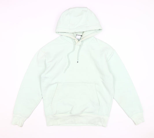Zara Men's White Pullover Hoodie, Size S