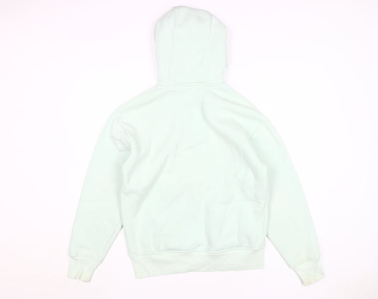 Zara Men's White Pullover Hoodie, Size S