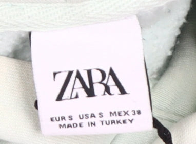 Zara Men's White Pullover Hoodie, Size S