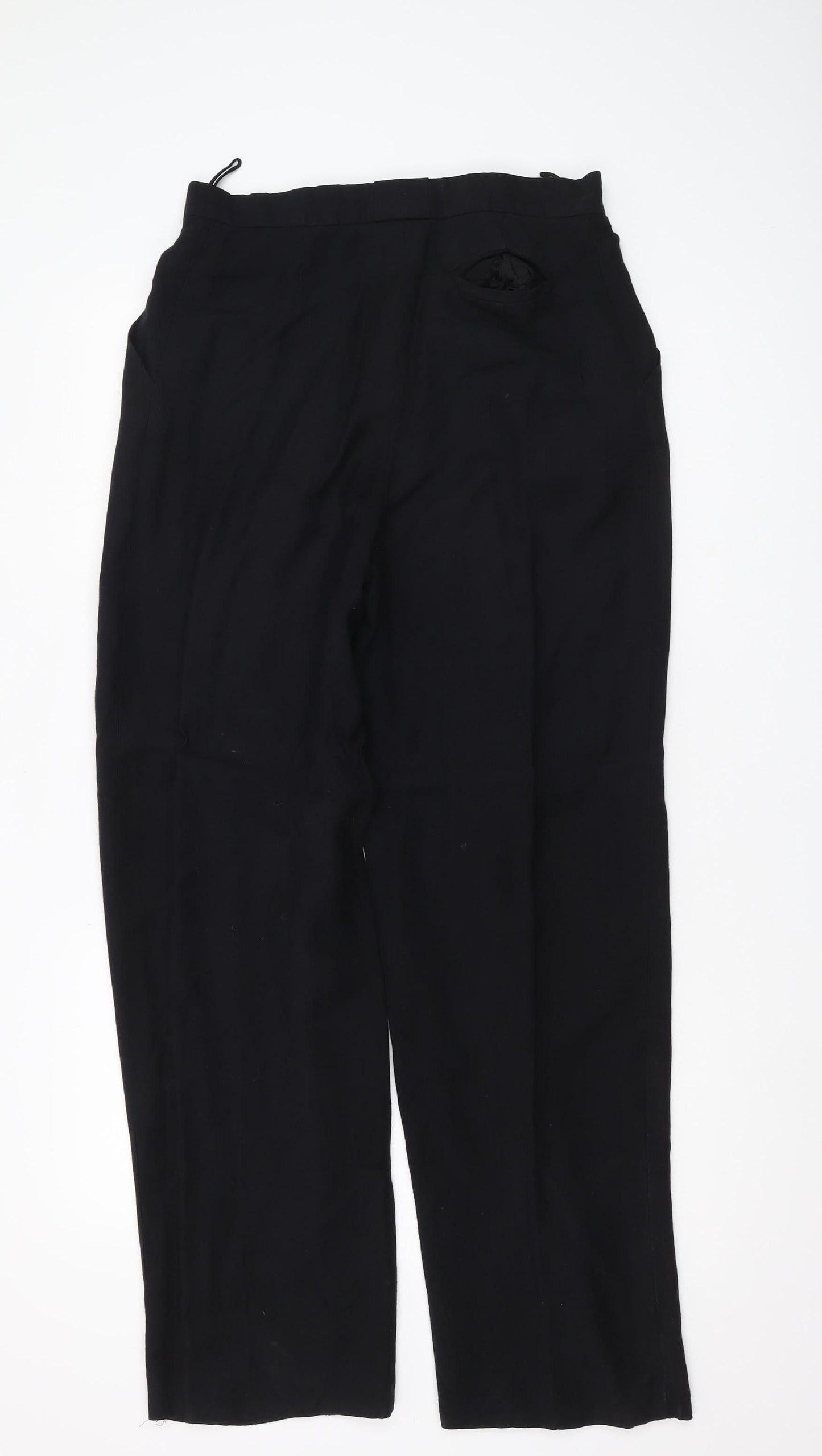 Jaeger Men's Black Regular Trousers 26 Formal
