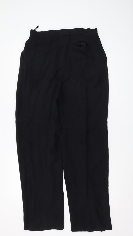 Jaeger Men's Black Regular Trousers 26 Formal