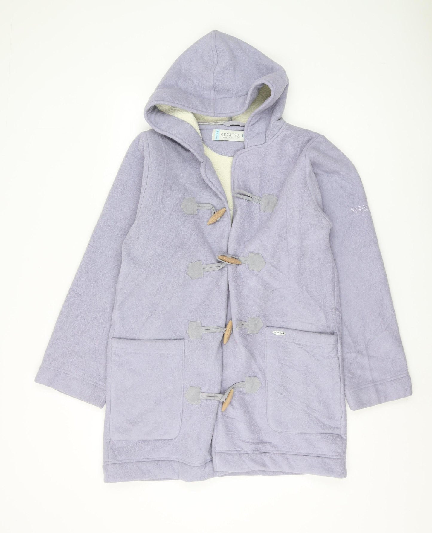 Womens UK Size 10 Regatta Purple Duffel Coat