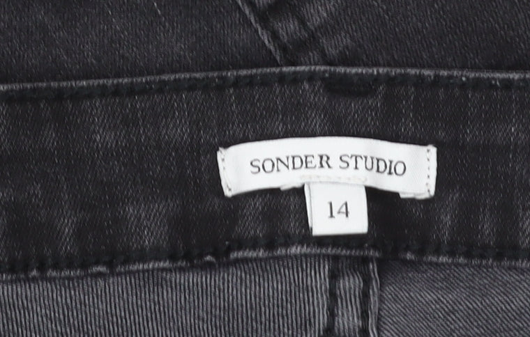Sonder Studio Women's Black Skinny Jeans, Size 14