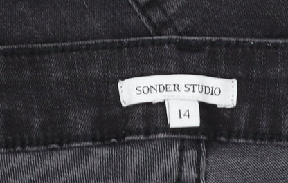 Sonder Studio Women's Black Skinny Jeans, Size 14