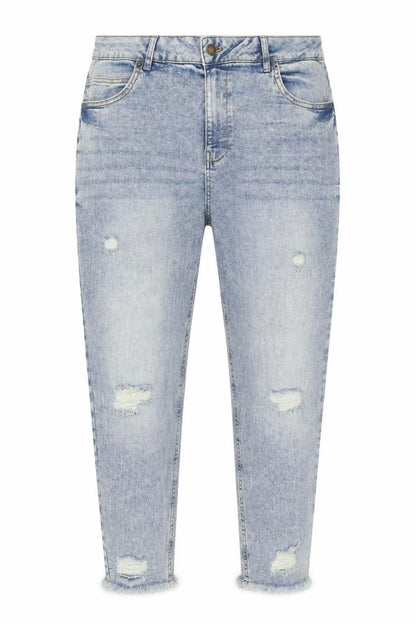 Mens UK Size 52 Piazza Italia Slim Fit Cropped Blue Jeans