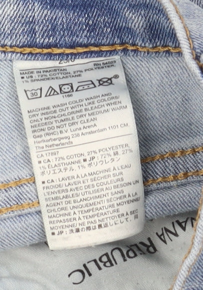 Banana Republic Women's Blue Slim Fit High-Rise Jeans