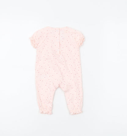 The Little White Company Pink Newborn Babygrow - Unisex